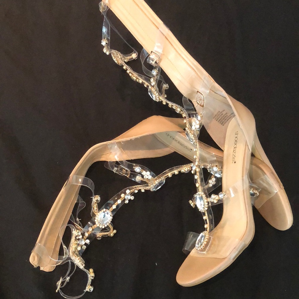 Gorgeous studded high sandal with heel